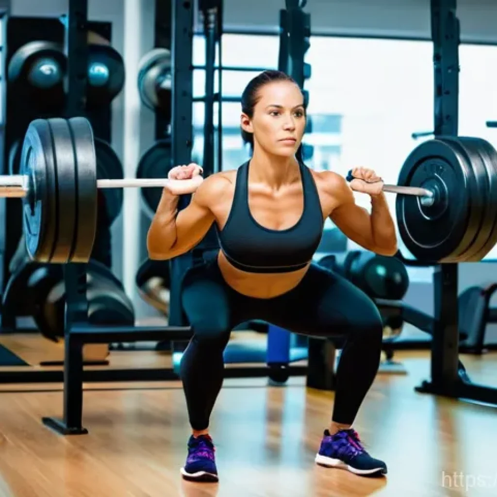 헬스트레이너 기능해부학 사례 - **Prompt:** A personal trainer, a fit and observant woman in her 30s with a focused expression, is c...