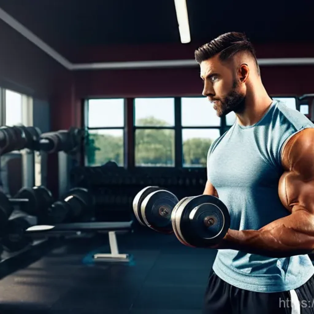 헬스트레이너 대회 준비 과정 - **Prompt 1: Dedicated Training Session**
    "A fit male athlete in his late 20s, with a focused and...